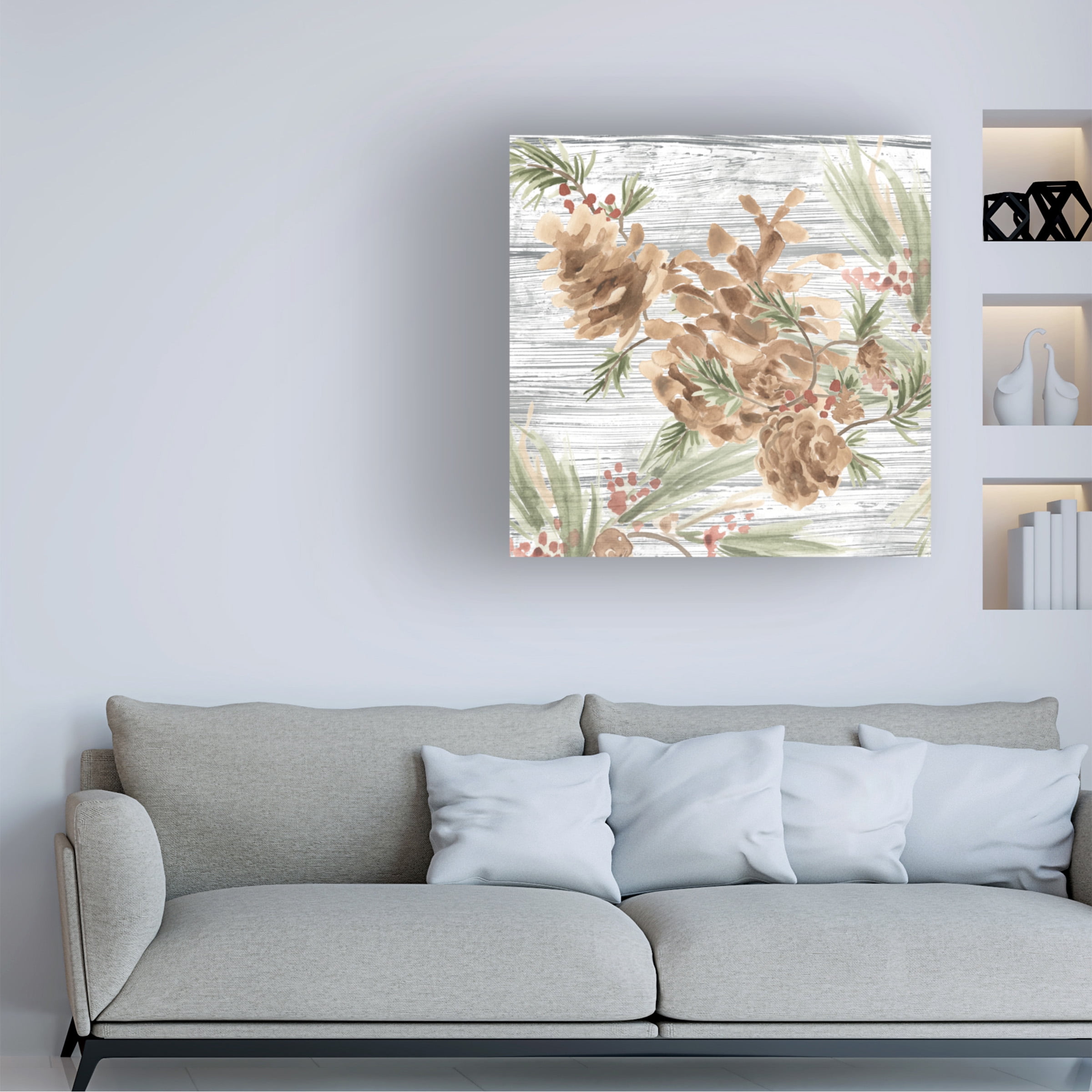 June Erica Vess 'Pinecone Lodge III' Canvas Art