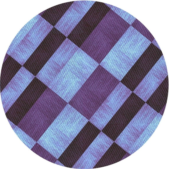 Ahgly Company Indoor Square Patterned Sky Blue Dress Blue Area Rugs, 3' Square