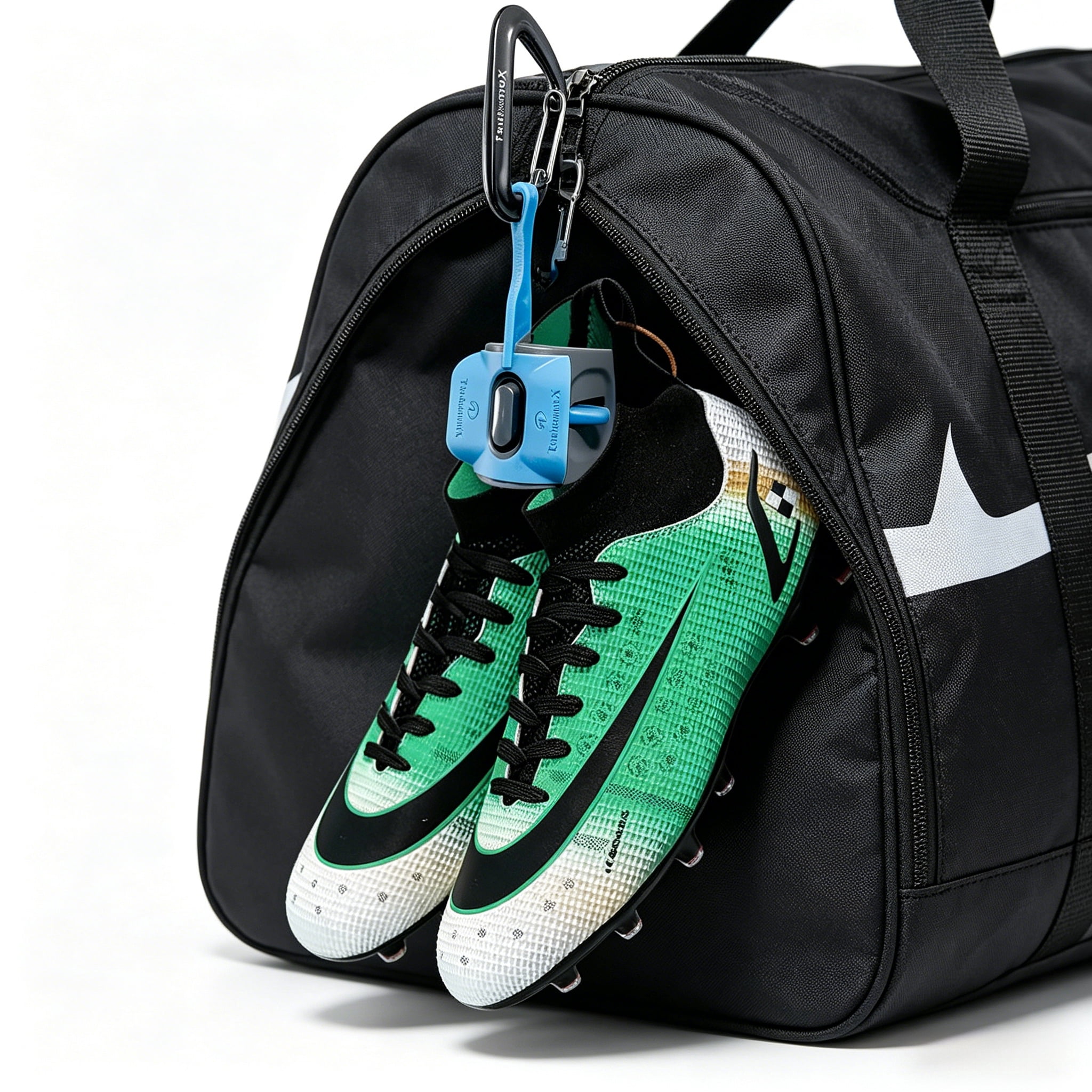 Footwear Clip and Shoe Bag Hang Extra Shoes Cleats Boots Gear on Bag Portable Sports Shoe Holder for Gym Backpack Travel Fits Sneakers Heels Sandals One Size