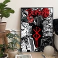 thumbnail image 5 of Póster de Anime B-Berserk-Guts, pintura de arte de pared, cuadro sobre lienzo, decoración del hogar, póster para sala de estar, sin marco, 5 of 5