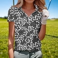 thumbnail image 5 of Qiyinn Women's Golf Polo Shirts Short Sleeve Quarter Zip Pullover Moisture Wicking Workout Tops, 5 of 5