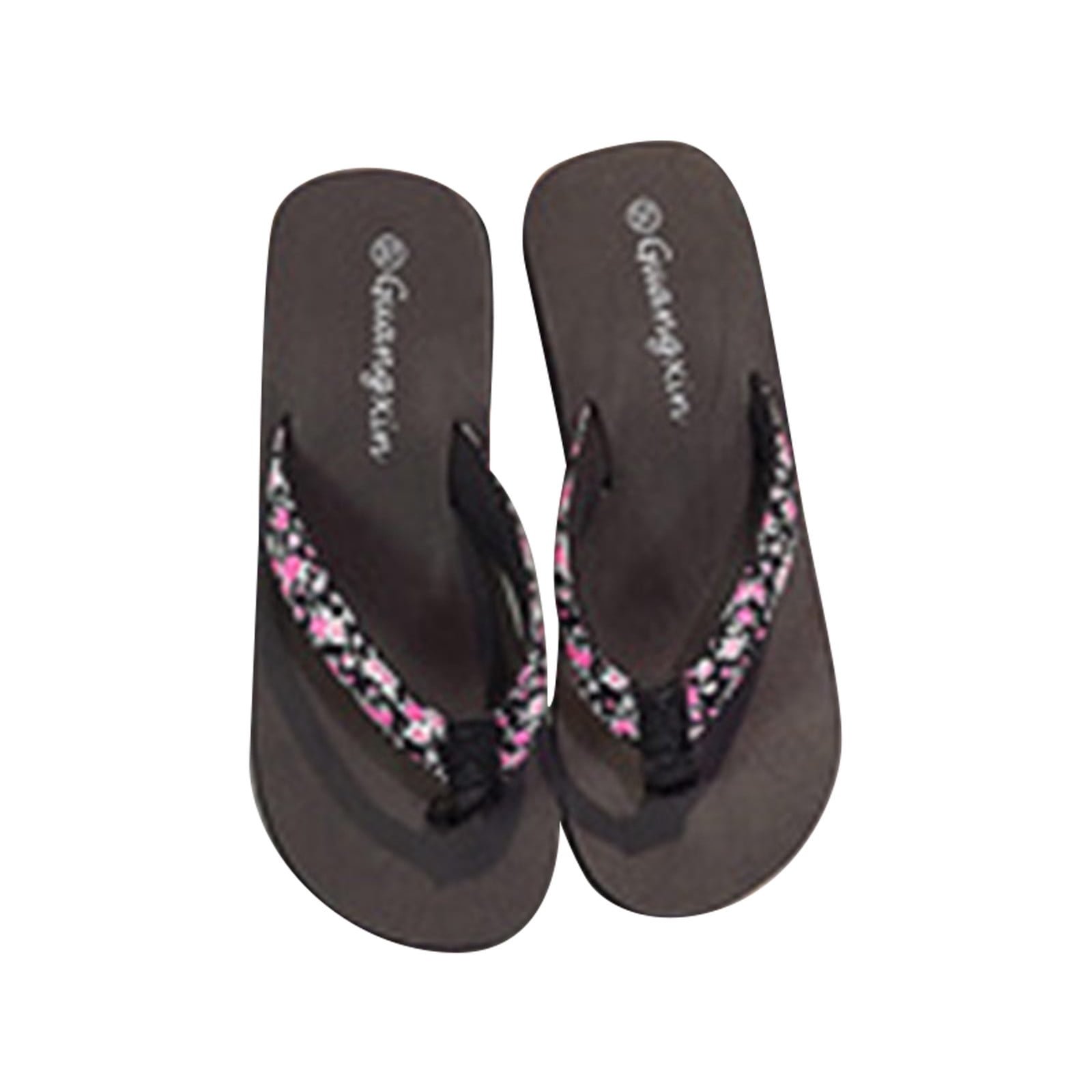 Black dress flip flops best sale