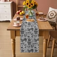 thumbnail image 2 of Farmhouse Country Table Runner - 70 Inch Long Vintage French Garden Horse Swan Cotton and Linen Blended Dress Scarves Farmhouse Table Runner for Kitchen Dining, Coffee Table, 13" x 70", 2 of 8