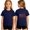 Navy, variant on Y-Sunset Girls' Patriotic USA Flag T-Shirt, Kids 4th of July Short Sleeve Tee, Casual Independence Day Shirt for Ages 1-14(Light Blue/1-2 Years)
