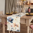 thumbnail image 2 of Table Runners 72 Inches Long Dress Scarves, Blue Yellow Flowers Farmhouse Kitchen Table Runner, Coffee Tablerunners, Spring Summer Garden Wildflowers Retro 16x72 Inch, 2 of 9