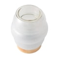 thumbnail image 5 of Mainstays Sculpted Glass Ribbed Fragrance Wax Melt Warmer, Soft Silver, 5 of 8