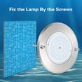 thumbnail image 4 of 12V Inground Swimming Pool Lights,6W IP68 Waterproof Stainless Steel Color Changing LED Pool Lights 4.33inch Diameter, 4 of 8