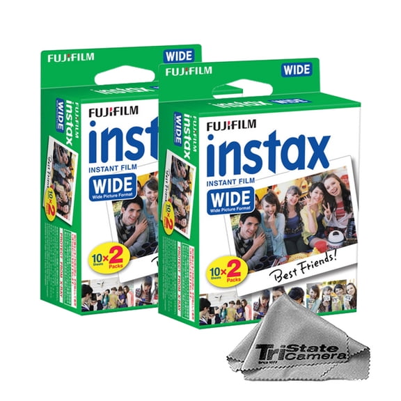 Fujifilm Instax Wide Instant Film (40 Exposures)   Microfiber Cloth