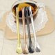 thumbnail image 2 of Four 304 stainless steel straw spoons, built-in dual-use milk tea tea spoons, tea hourglass, juice strainer spoons, 2 of 5