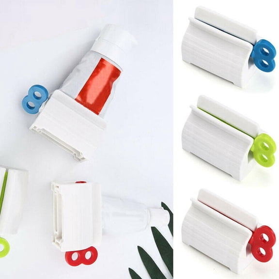 Clerance! Toothpaste Squeezer Rolling Tube Easy Dispenser Seat Holder Stand New HOTS