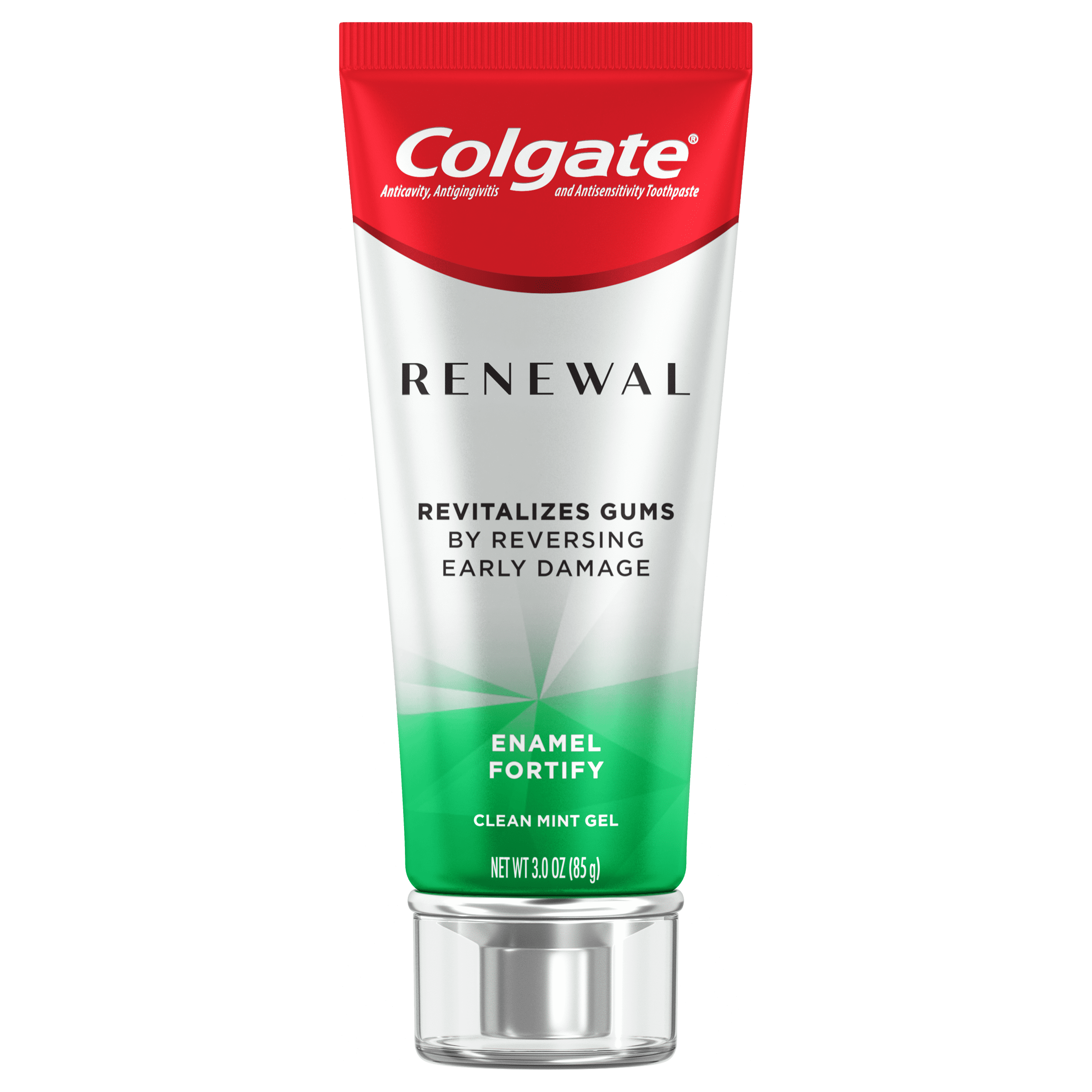 Colgate Renewal Gum Toothpaste, Enamel Fortify - Clean Mint Gel Formula (3 ounce)