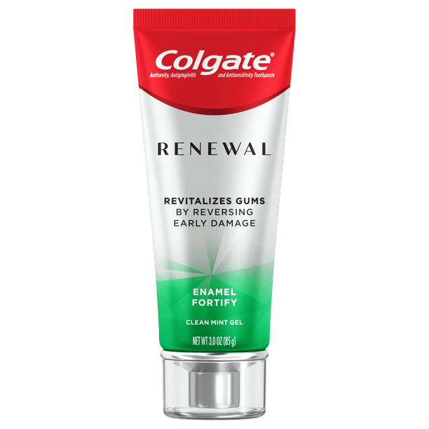 Colgate Renewal Gum Toothpaste, Enamel Fortify, Clean Mint Gel Formula