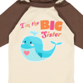 thumbnail image 4 of Inktastic I'm the Big Sister- cute whale with heart Girls Long Sleeve Baby Bodysuit, 4 of 5