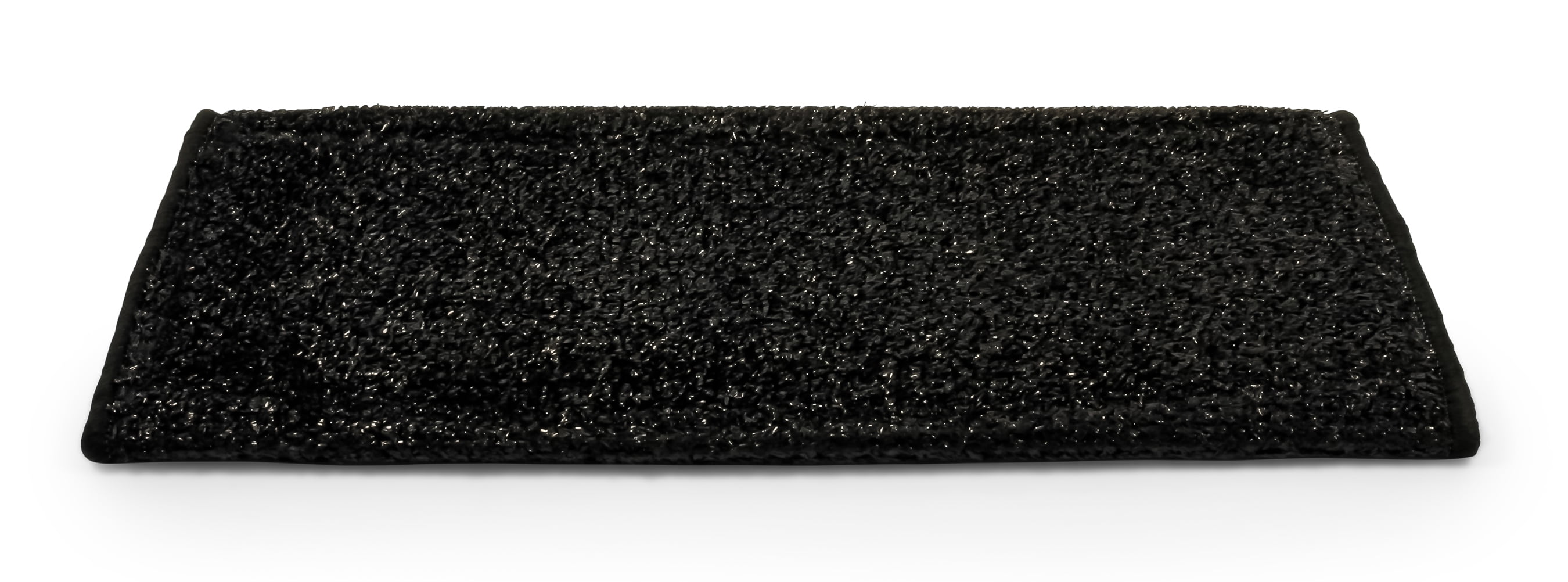 Camco RV Wrap Around Turf Rug | Weather and Mildew Resistant| Easy Install | Artificial Turf, Black (42947)