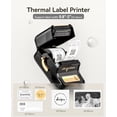 thumbnail image 5 of Impresora de etiquetas NIIMBOT B21 sin tinta y Bluetooth, impresora térmica portátil de 2 pulgadas para pequeñas empresas, direcciones, logotipos, ropa, correo, velas, joyas, regalo, color negro, 5 of 5