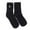 Black, variant on 2-Pack Women's Crew Socks Embroidered Heart Cozy Sleep Socks for Winter Nights White