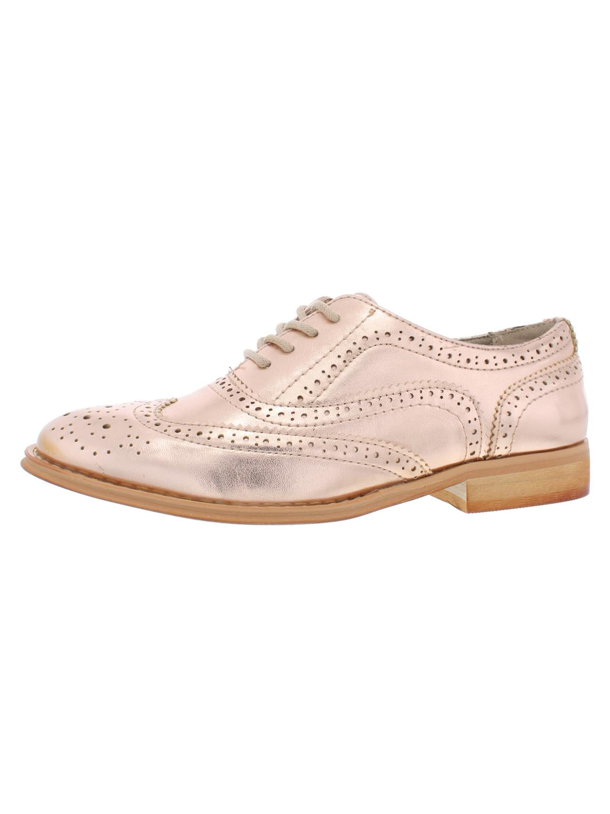 wanted babe low heel oxford - rose gold 