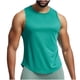 thumbnail image 1 of pstuiky Camisetas sin mangas para hombre, Camiseta deportiva transpirable de malla sin mangas de color sólido para hombre de moda Camisas para hombres l, 1 of 8