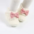thumbnail image 2 of Newborn Baby Cozy Fleece Booties with Grippers Winter Slippers Socks Soft Sole Stay On Infant First Walker Crib Shoes, 2 of 6