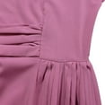 thumbnail image 4 of Women's V Neck Dress Bridesmaid Dresses Pleated Formal A-Line Wedding Dresses, 4 of 8