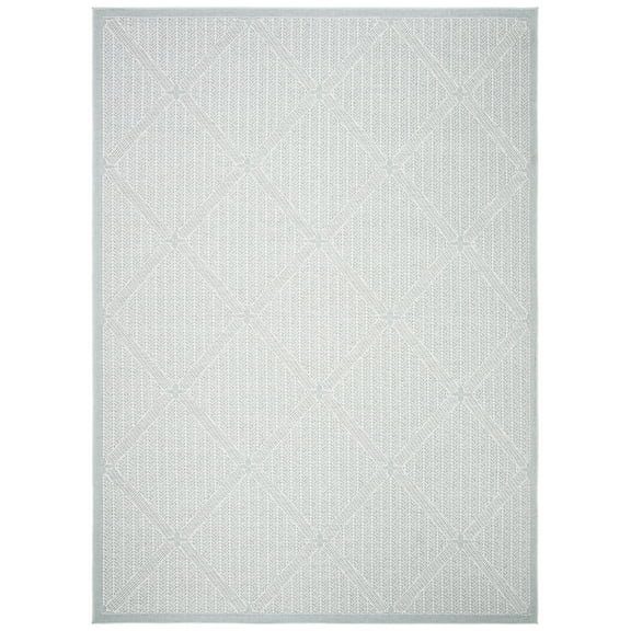 SAFAVIEH Martha Stewart Outdoor MSRO339G Silver/ Grey Rug