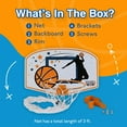 thumbnail image 4 of Basketball Themed Laundry Hamper for Kids Bedrooms and Dorms – Space-Saving Over-the-Door Clothes Basket, 4 of 5
