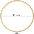 thumbnail image 2 of SUTENGDA 10 Pieces 4 Inches Embroidery Hoop Set Wooden Round Bamboo Circle Cross Stitch Frame Hoop Ring for Embroidery，Cross Stitch and Art Craft Handy Sewing and Home Ornaments, 2 of 7