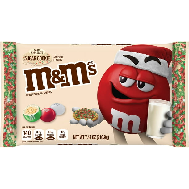 M&M'S, Christmas Candy, White Chocolate Sugar Cookie Crisp, Candies, 7.
