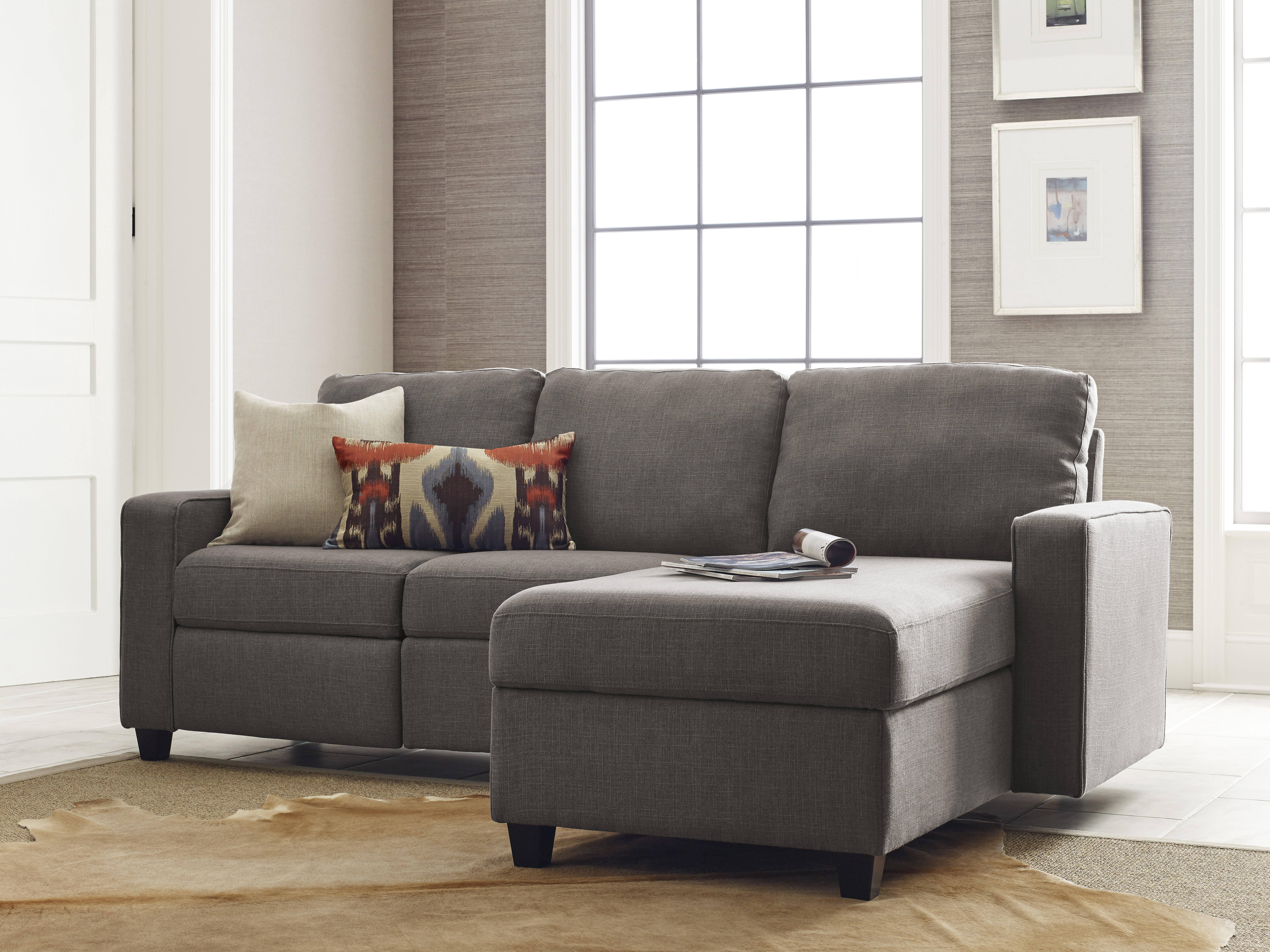 Serta Palisades Reclining Sectional with Right Storage Chaise - Gray - image 3 of 9
