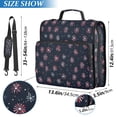thumbnail image 2 of FORMRS Zipper Binder with Shoulder Strap 2-inch Ring 500 Sheet Capacity File Bag, Red Fireworks Pattern, 2 of 5