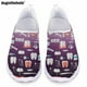 thumbnail image 1 of Doginthehole - Zapatos planos con estampado de enfermera dental y dibujos animados de colores degradados para mujer, zapatillas informales de verano para hospital, zapatillas de malla para enfermería, 1 of 5