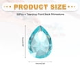 thumbnail image 2 of 50Pcs Teardrop Rhinestone 10x14 mm Pointed Back Rhinestone Beads,Sky Blue, 2 of 6