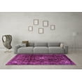 thumbnail image 3 of Ahgly Company Indoor Square Persian Purple Traditional Area Rugs, 4' Square, 3 of 4