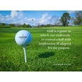 thumbnail image 2 of ArtsyQuotes 18x15 White Modern Wood Framed Museum Art Print Titled - Woodrow Wilson Quote: Golf, 2 of 4
