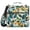 Autumn Tropical Foliage, variant on 3 Ring Zipper Binder with Shoulder Strap Waterproof Trapper Keeper 2 Inch D-Ring 500 Sheets Capacity, Sky Blue Tie-dye Burst