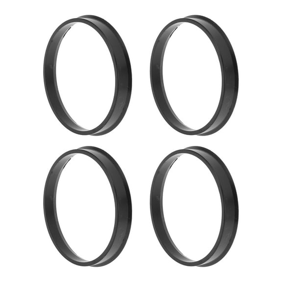 72.1mm to 67.1mm Car Wheel Hub Centric Rings Black Polycarbonate Wheels Center Shaft Shock Absorbing Hubrings 4 Pcs