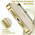 thumbnail image 4 of for iPhone 14 Pro Max Clear Case with Full Camera Lens Protector [Non-Yellowing & Support Wireless Charging] Slim Soft TPU Protective Transparent Phone Case for iPhone 14 Pro Max (Gold), 4 of 14