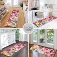 thumbnail image 6 of Yayeee Runner Rug for Bedroom 2'x6' Machine Washable Hallway Non Slip Mat, Black Colorful Circles, 6 of 8
