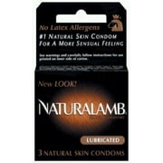 Trojan Naturalamb Natural Skin Lubricated Condoms 3 Count