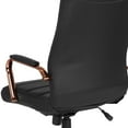 thumbnail image 3 of High Back Black Leather Executive Swivel Chair with Chrome Base and Arms, 3 of 9