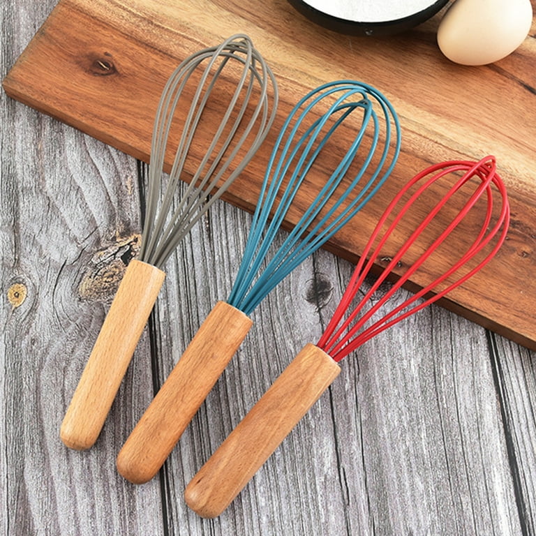 Wood Handle Silicone Whisk
