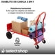 thumbnail image 2 of Diablito de Carga Tipo Plataforma 2 Posiciones Capacidad de Carga de 250 a 400 KG Ruedas Neumáticas de Caucho y Polipropileno Estructura de Acero Carrito Multiusos y Portátil (Rojo), 2 of 5