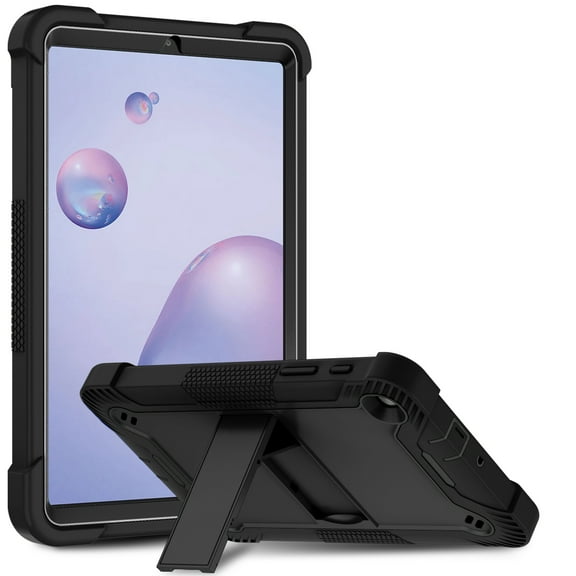 Case For Samsung Galaxy Tab A 8.4 LTE (2020) Tough Tablet Strong with Kickstand Stand Hybrid Heavy Duty Armor High Impact Shockproof Tablet Cover [ Black ]