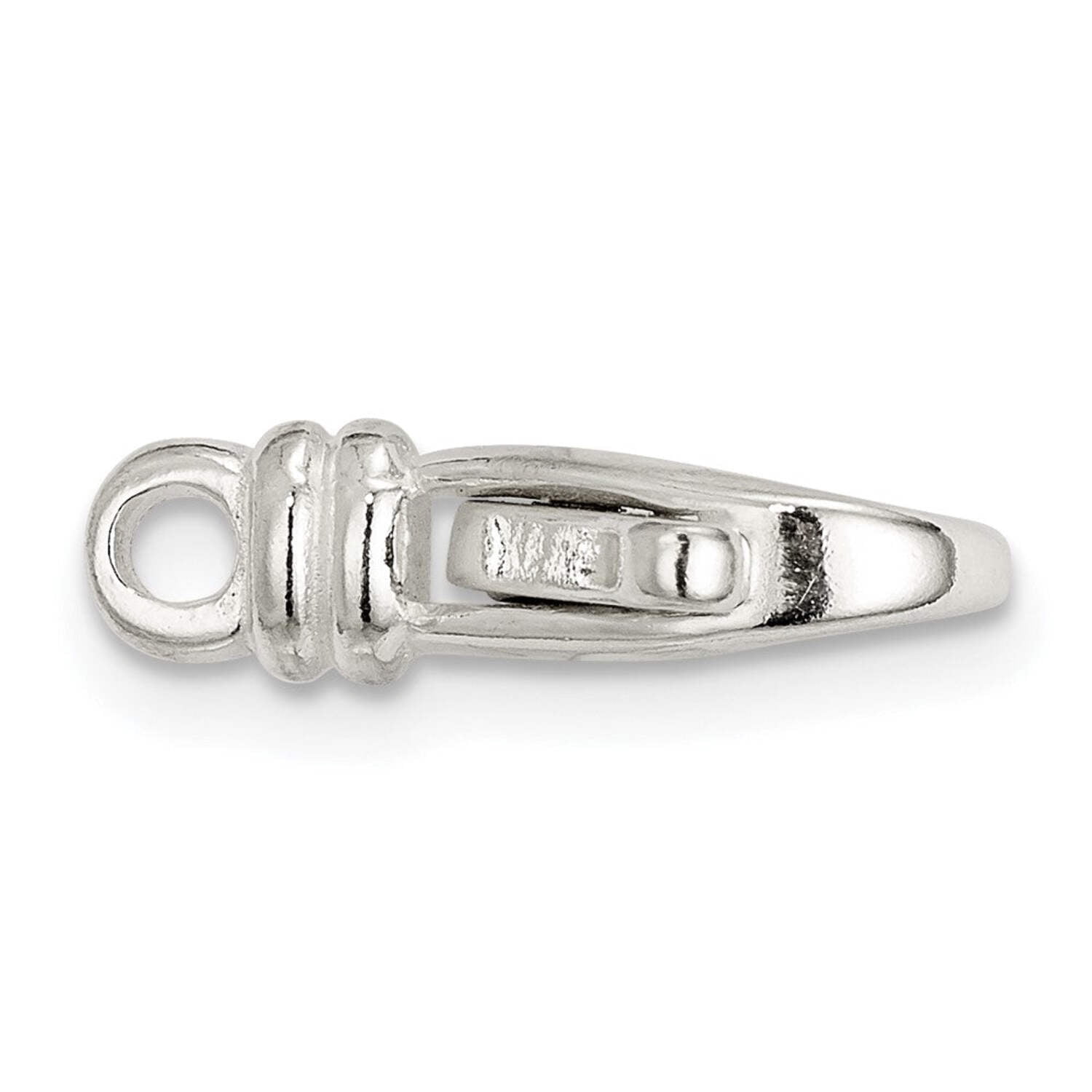 Sterling Silver 16.5 x 7.2mm Fancy Lobster Clasp