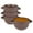 Mauve, variant on Kook Soup Bowls Crocks with Handles, 18 oz, Set of 4, Red