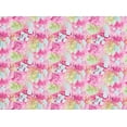 thumbnail image 2 of Zelouf Pink Abstract Floral Shantung  , Sewing, DIY, Crafts Fabric by the Yard, Pink, 5 Yard, 2 of 2
