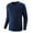 Navy #6, variant on Zimjoy Mens Long Sleeve Tops Casual Button Down Henley Tops Regular Fit Crewneck Clothes Lightweight Fall Clothes for Men, Gray M