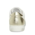 thumbnail image 3 of Steve Madden Rezume White/Gold Lace-Up Round Closed Toe Fashion Sneakers (White/Gold Star, 10), 3 of 6