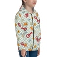 thumbnail image 5 of Kdxio Lobster Sea Shell Pattern Kids Boys Girls Zip Up Hoodie 3D Printed Hooded Sweatshirt Hoody Coat with Pocket 7-12 Y-Small, 5 of 6