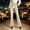 Beige, variant on Women's Velvet Form Fitting Pants Casual Trousers Suitable for Party and Daily Wear